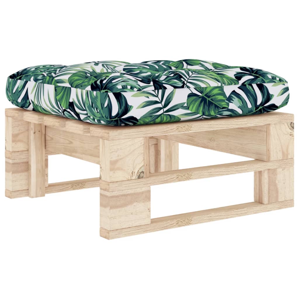 Pouf palette de jardin bois de pin imprégné