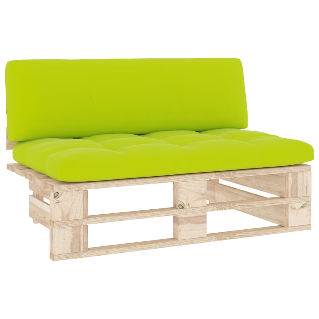 Zentrales Sofa für den Garten, Palette aus imprägniertem Kiefernholz