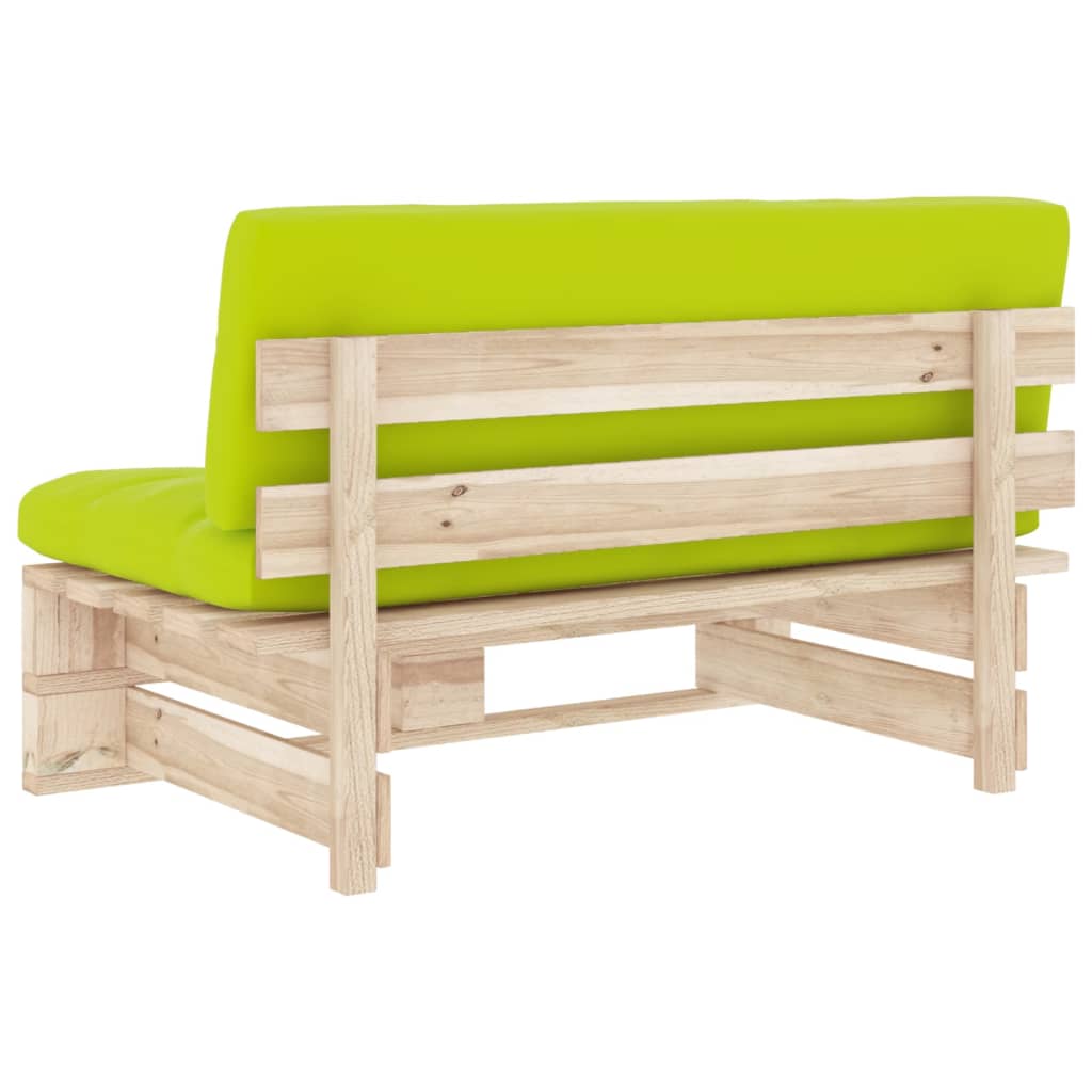 Zentrales Sofa für den Garten, Palette aus imprägniertem Kiefernholz