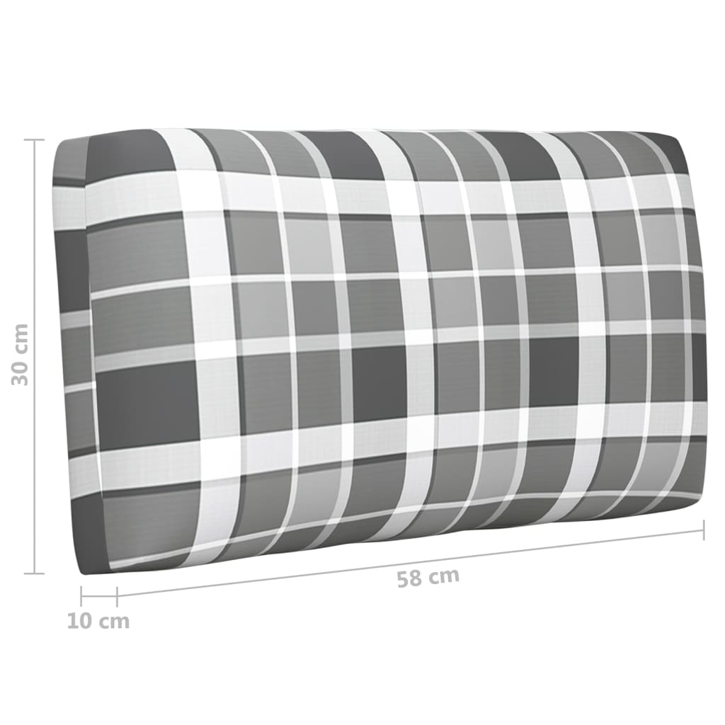 Canapé d'angle palette de jardin Gris Bois de pin imprégné