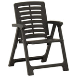 Chaises de jardin lot de 2 Plastique Anthracite