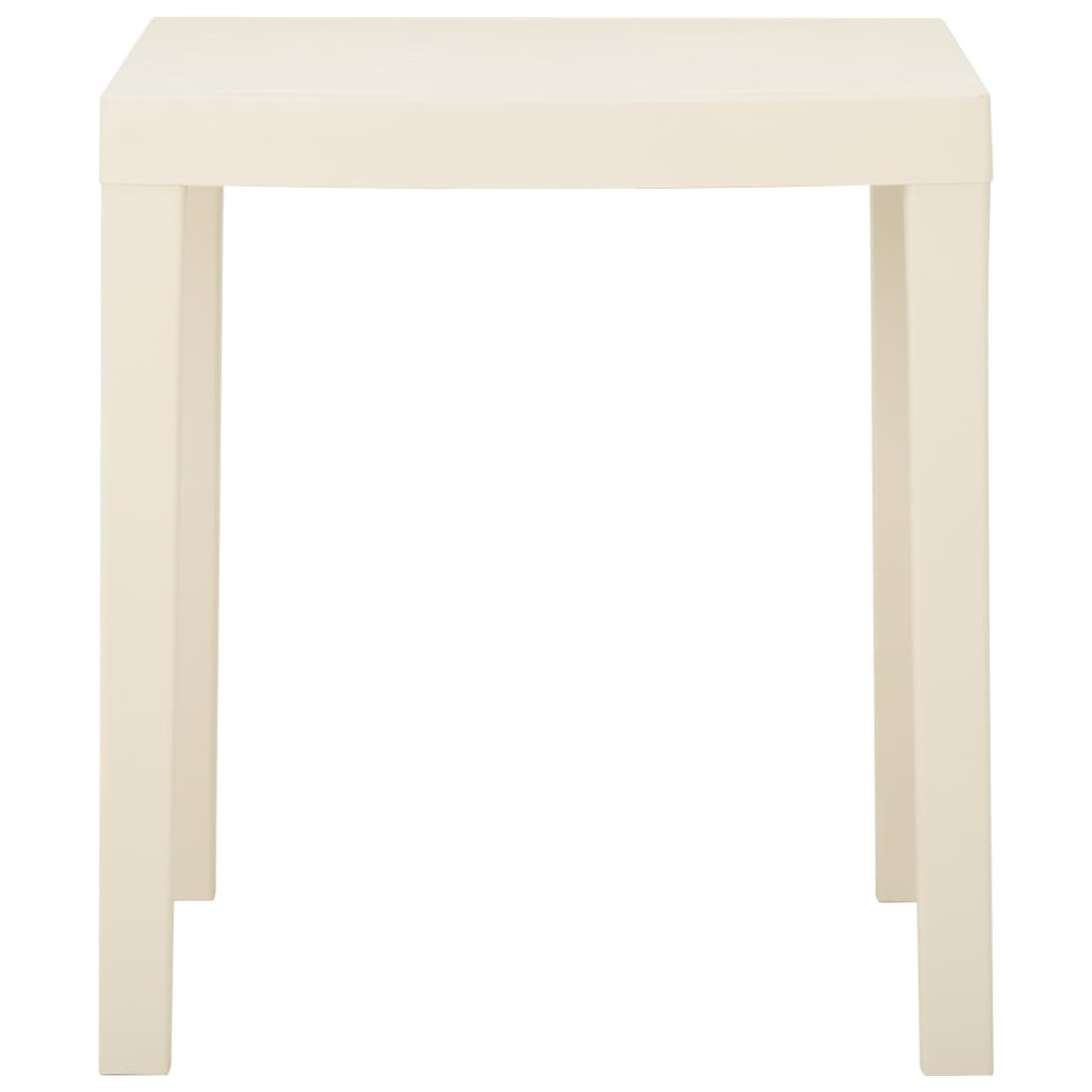 Table de jardin Blanc 79x65x72 cm Plastique