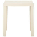 Table de jardin Blanc 79x65x72 cm Plastique