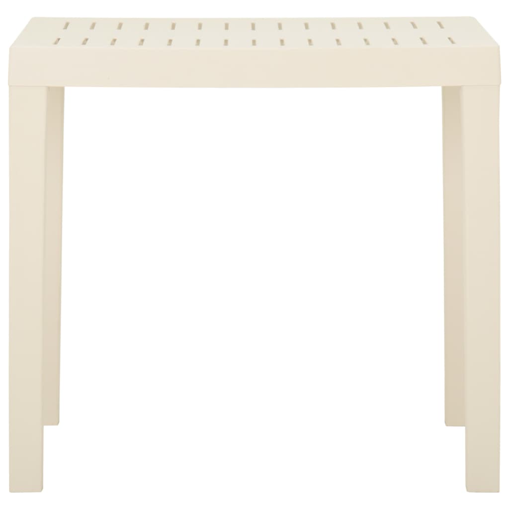 Table de jardin Blanc 79x65x72 cm Plastique