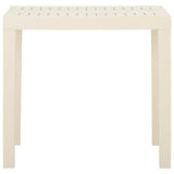 Table de jardin Blanc 79x65x72 cm Plastique