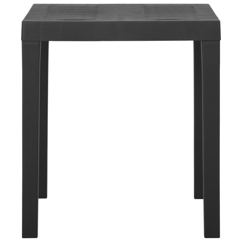 Table de jardin Gris 79x65x72 cm Plastique