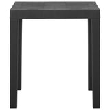 Table de jardin Gris 79x65x72 cm Plastique