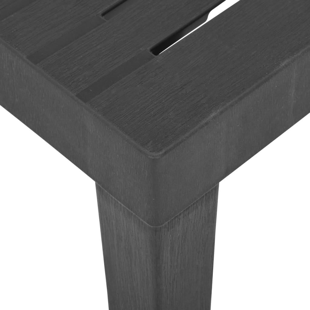 Table de jardin Gris 79x65x72 cm Plastique