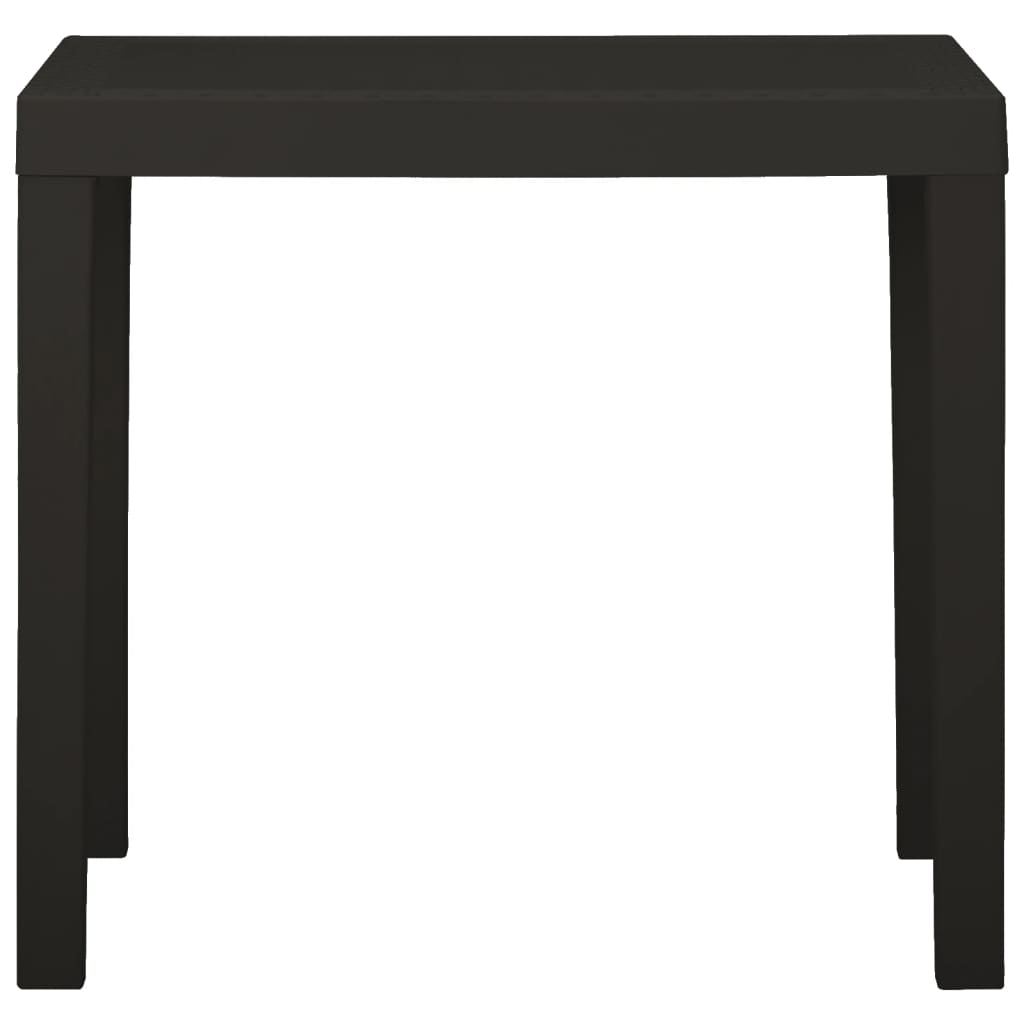 Table de jardin Anthracite 79x65x72 cm Plastique