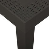 Table de jardin Anthracite 79x65x72 cm Plastique