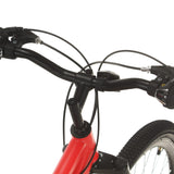 Vélo de montagne 21 vitesses Roues de 27,5 pouces 38 cm Rouge