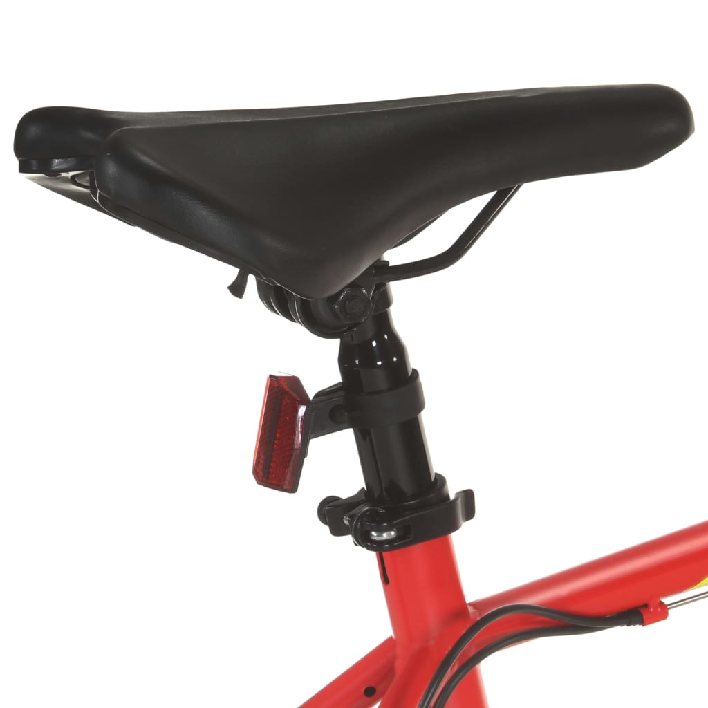 Vélo de montagne 21 vitesses Roues de 27,5 pouces 38 cm Rouge