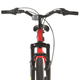 Vélo de montagne 21 vitesses Roues de 27,5 pouces 38 cm Rouge