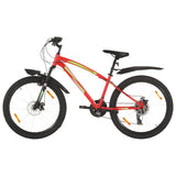 Mountainbike 21 Gang 26 Zoll Räder 36 cm Rot