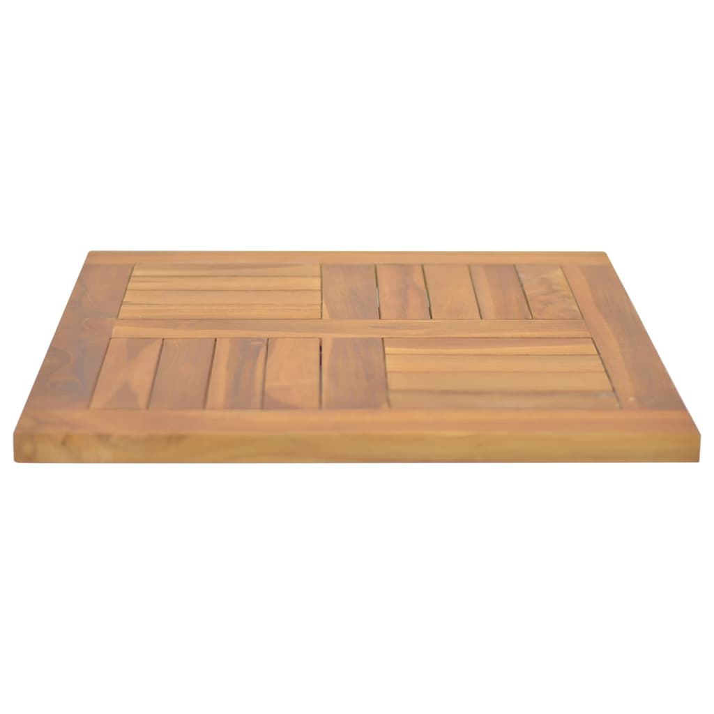 Square table top 50x50x2.5 cm Solid teak wood