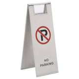 Folding parking sign Stainless steel