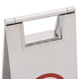 Folding parking sign Stainless steel