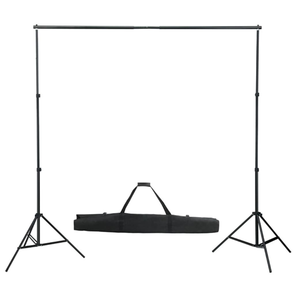 Kit de studio photo avec lampes toile de fond et réflecteur