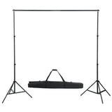 Kit de studio photo avec lampes toile de fond et réflecteur