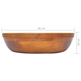 Lavabo Bois de teck massif Φ40x10 cm