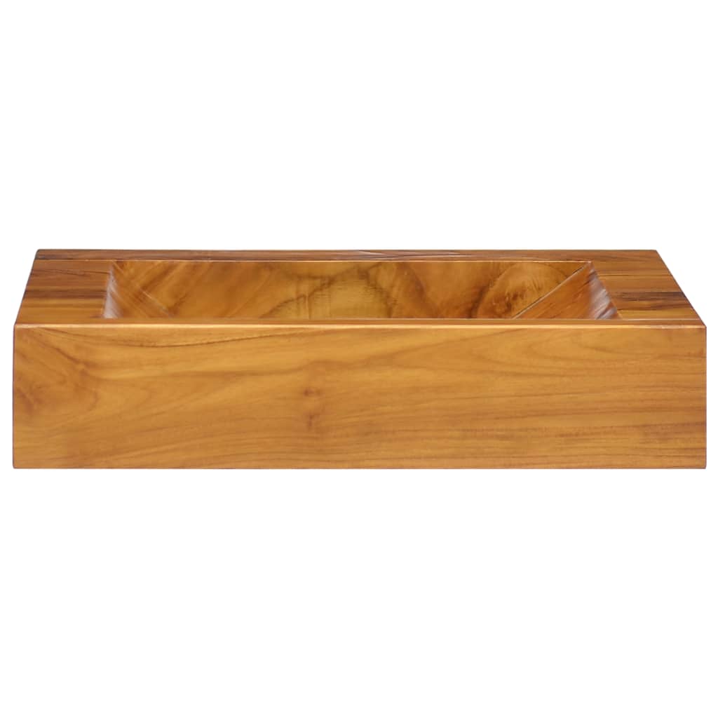 Lavabo Bois de teck massif 50x35x10 cm