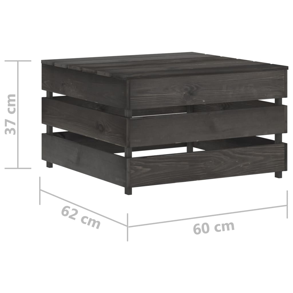 Tables palette de jardin 2 pcs Bois de pin imprégné