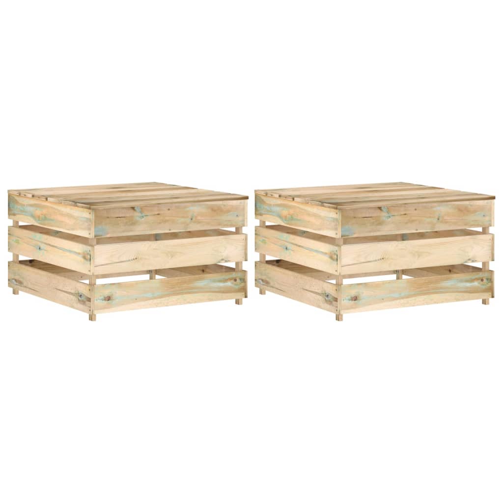 Garden pallet tables 2 pcs Impregnated pine wood