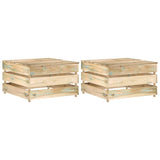 Tables palette de jardin 2 pcs Bois de pin imprégné