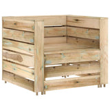 Salon de jardin palette 2 pcs Bois de pin imprégné