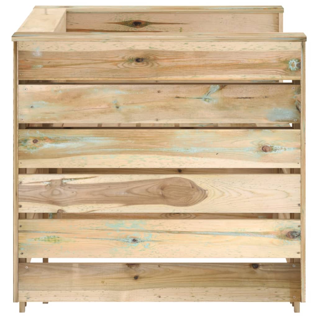 Salon de jardin palette 2 pcs Bois de pin imprégné