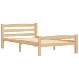 Cadre de lit sans matelas bois massif de pin 100x200 cm