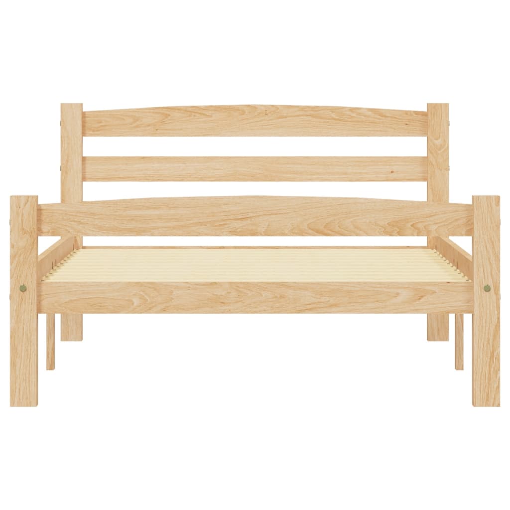 Cadre de lit sans matelas bois massif de pin 100x200 cm