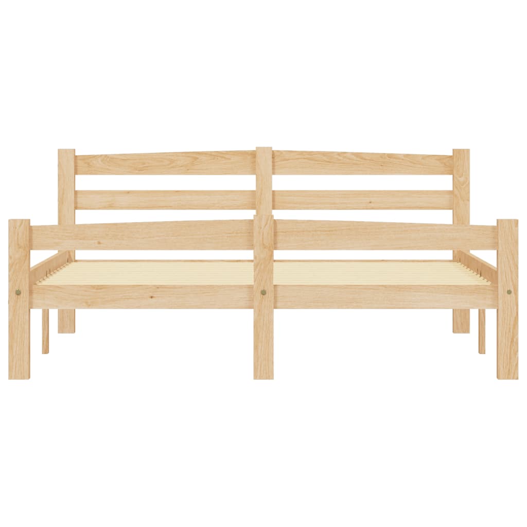 Cadre de lit sans matelas bois massif de pin 140x200 cm