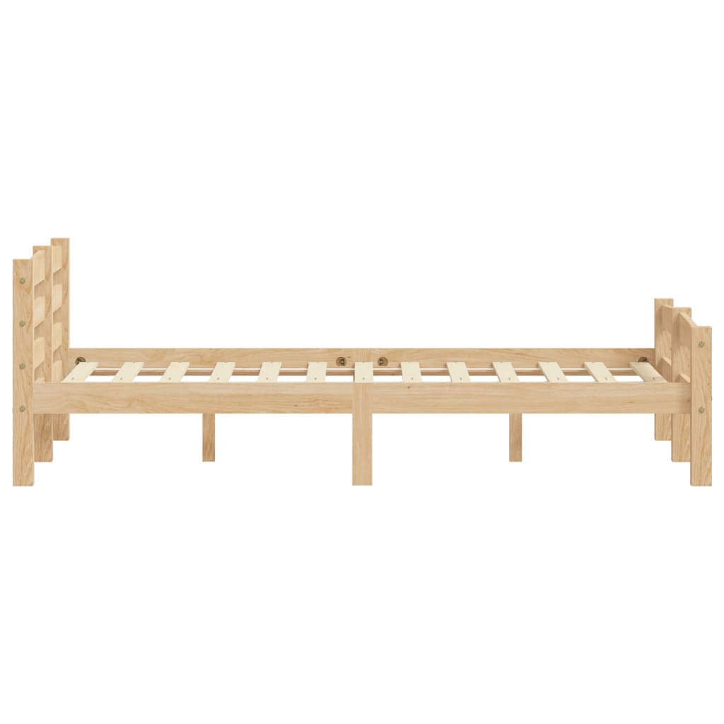 Cadre de lit sans matelas bois massif de pin 140x200 cm