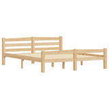 Cadre de lit sans matelas bois massif de pin 160x200 cm