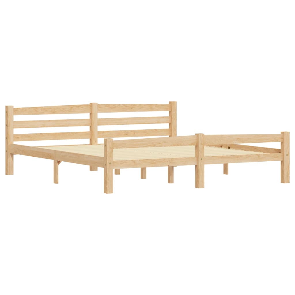 Cadre de lit sans matelas bois massif de pin 180x200 cm