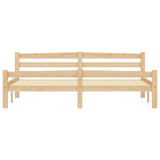 Cadre de lit sans matelas bois massif de pin 180x200 cm