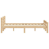 Cadre de lit sans matelas bois massif de pin 180x200 cm