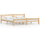 Cadre de lit sans matelas bois massif de pin 200x200 cm