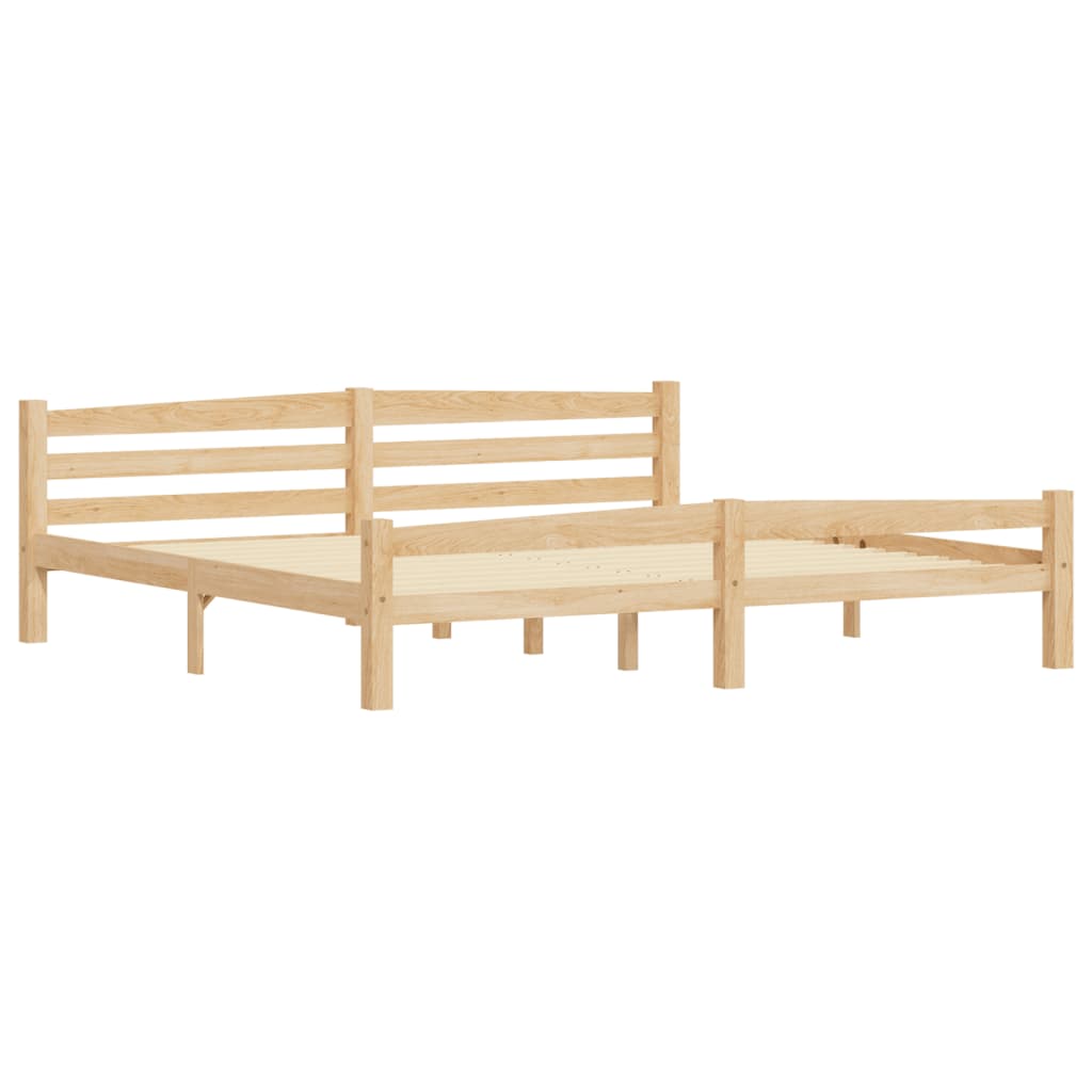 Cadre de lit sans matelas bois massif de pin 200x200 cm