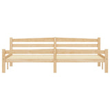 Cadre de lit sans matelas bois massif de pin 200x200 cm