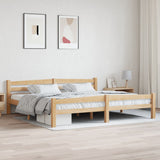 Cadre de lit sans matelas bois massif de pin 200x200 cm