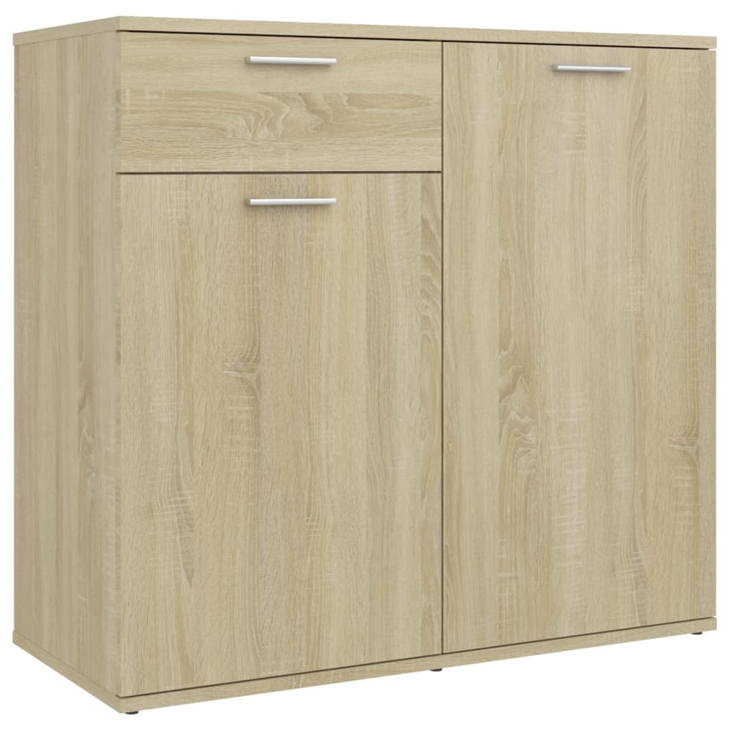 Sonoma oak sideboard 80x36x75 cm engineered wood