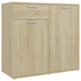 Sonoma oak sideboard 80x36x75 cm engineered wood