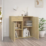 Sonoma oak sideboard 80x36x75 cm engineered wood