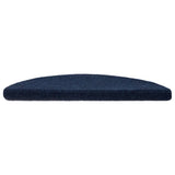 Tapis autoadhésifs 10 pcs Bleu marine 56x17x3 cm Aiguilleté