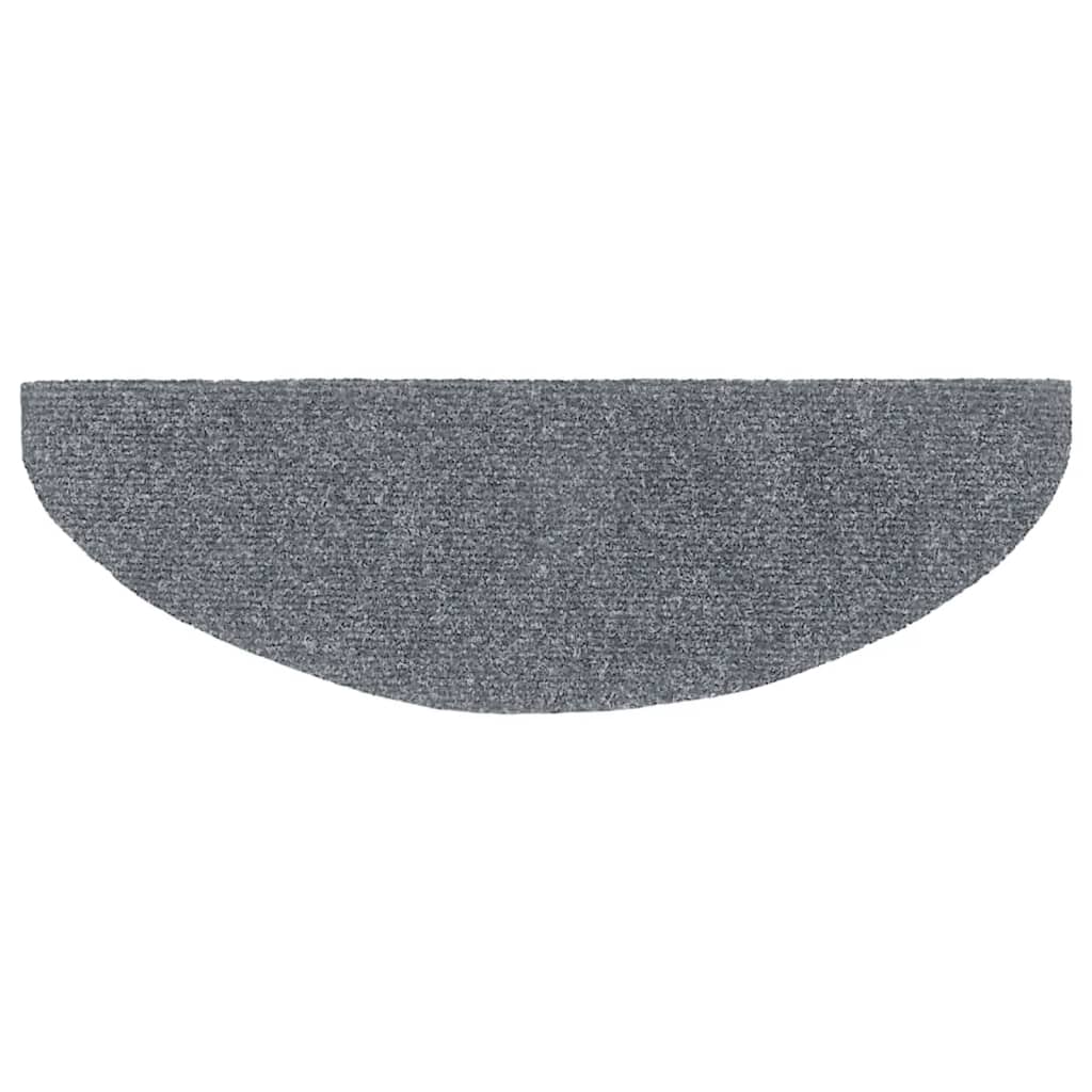 Tapis autoadhésifs de marches 10 pcs Gris clair 65x21x4 cm