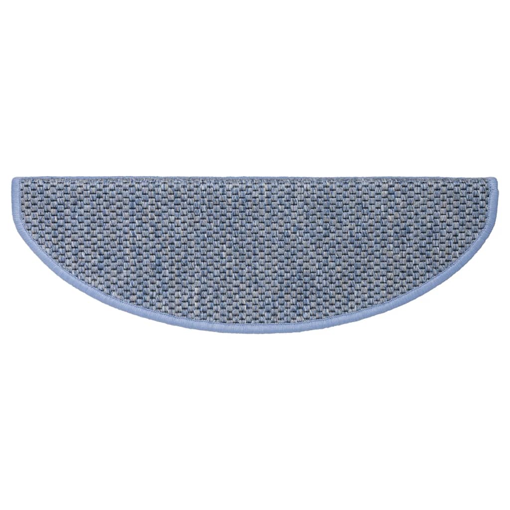 Tapis d'escalier autocollants 15 pcs 65x21x4 cm Bleu