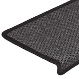 Tapis d'escalier autocollants 15 pcs 65x21x4 cm Anthracite