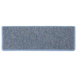 Tapis d'escalier autocollants 15 pcs 65x21x4 cm Bleu